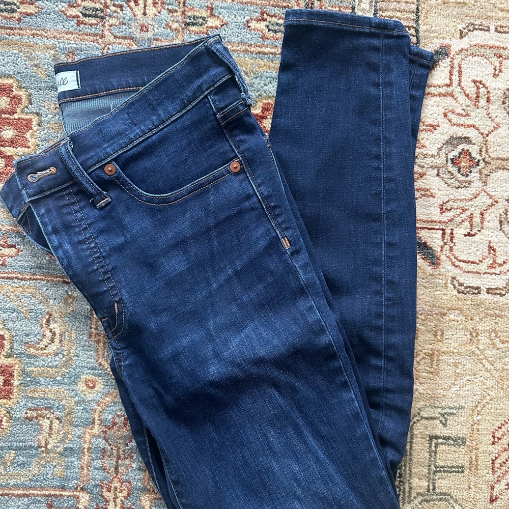 Madewell Indigo Blue Skinny Jeans with Tapered Fit